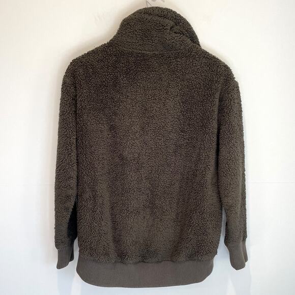 Athleta Talus Sherpa Half Zip in Olive Green - size XS - Picture 8 of 11